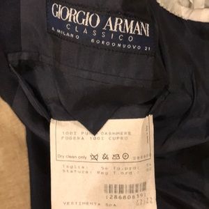 Giorgio Armani Classico Cashmere Blazer 54R